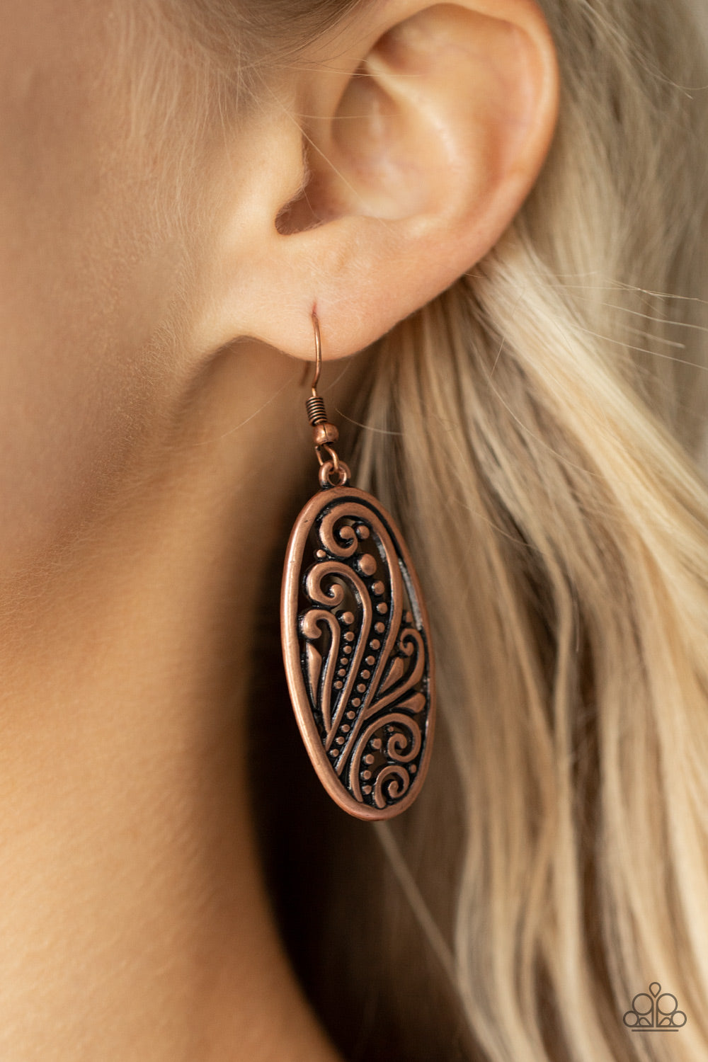 Paparazzi ♥ High Tide Terrace - Copper ♥  Earrings