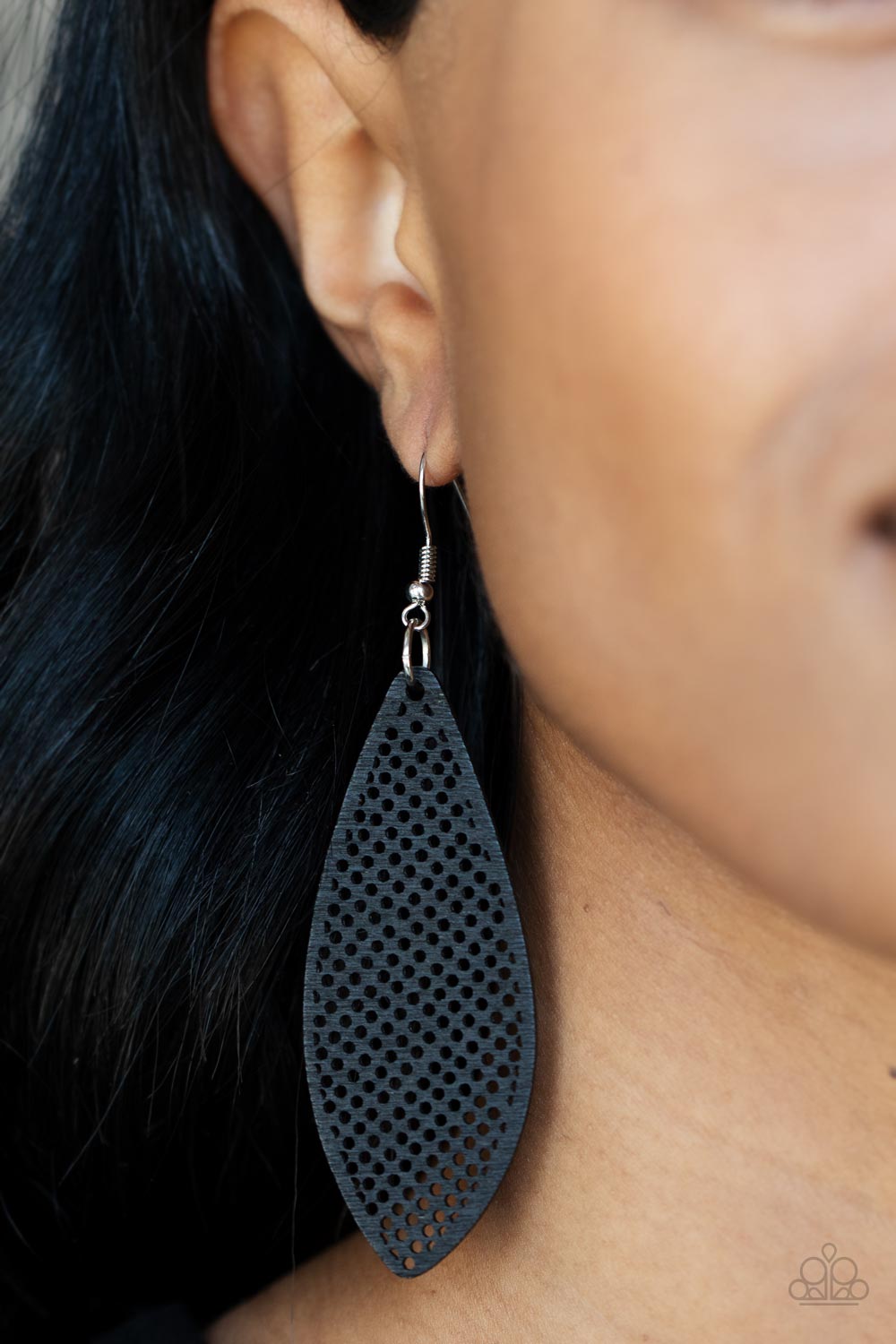 Paparazzi ♥ Surf Scene - Black ♥ Earrings