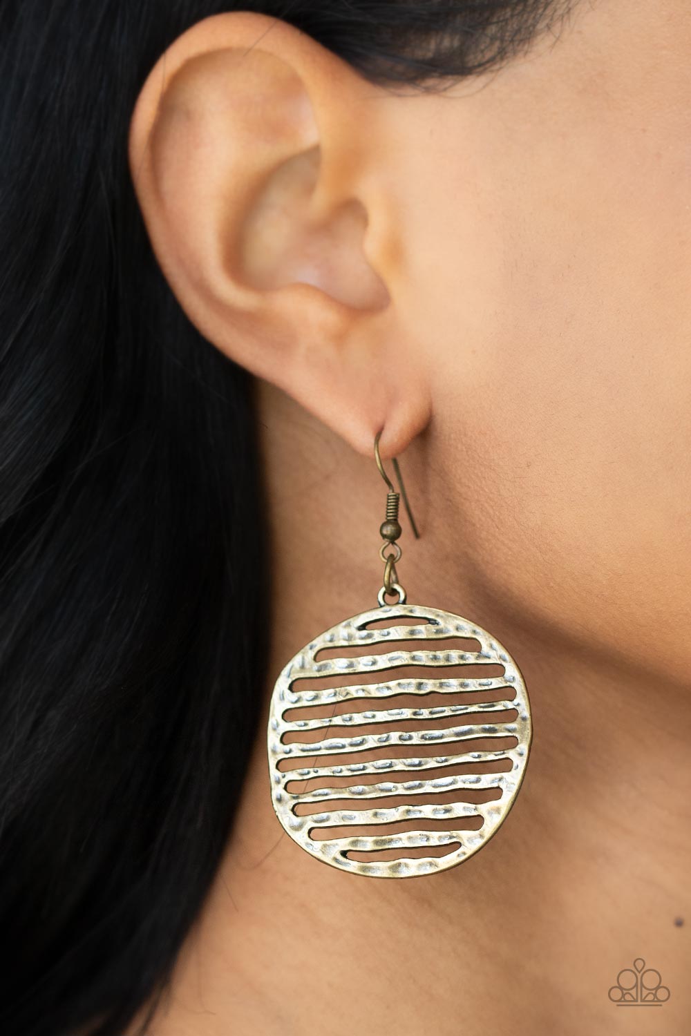 Paparazzi ♥ Sunrise Stunner - Brass ♥  Earrings