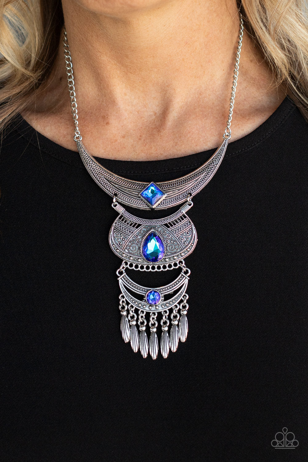 Paparazzi ♥ Lunar Enchantment - Blue ♥  Necklace