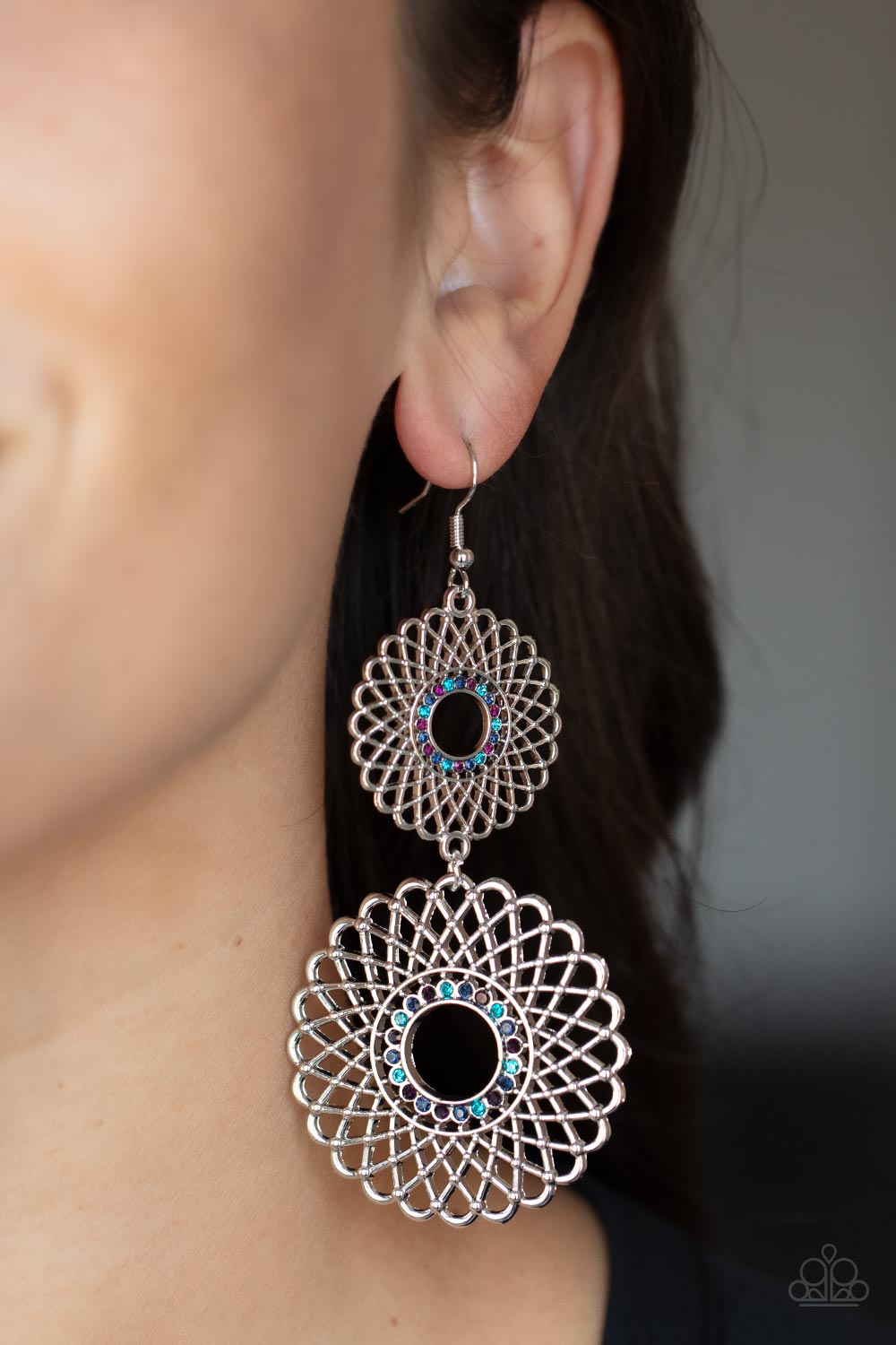 Paparazzi ♥ Regal Roulette - Multi ♥  Earrings