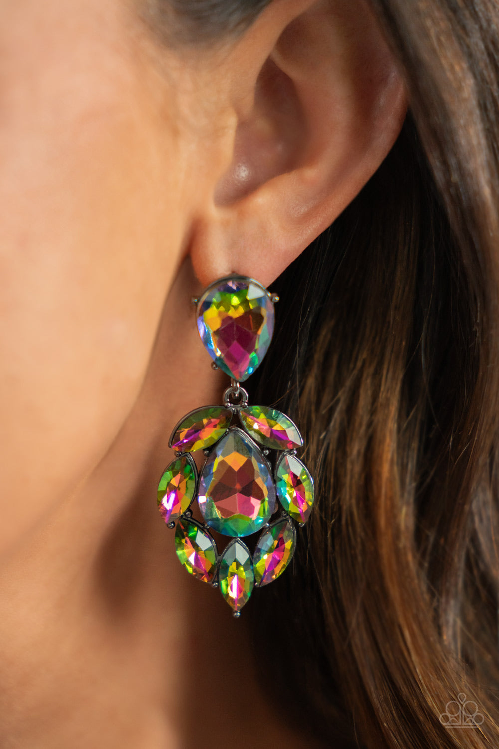 Paparazzi ♥ Galactic Go-Getter - Multi ♥ Post Earrings