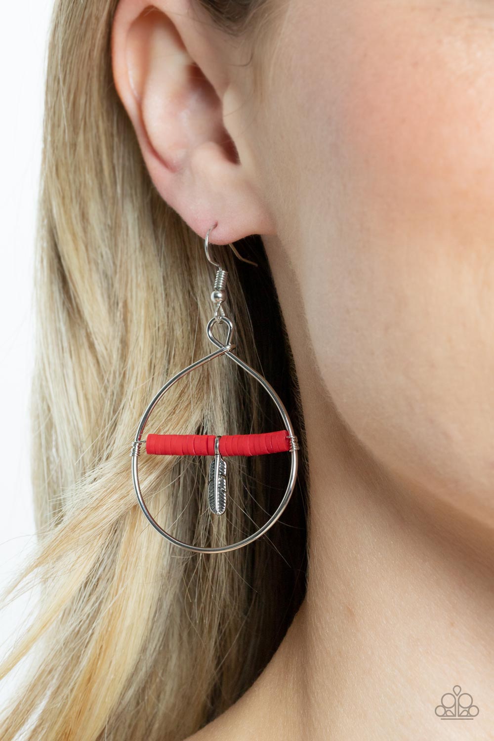 Paparazzi ♥ Free Bird Freedom - Red ♥  Earrings