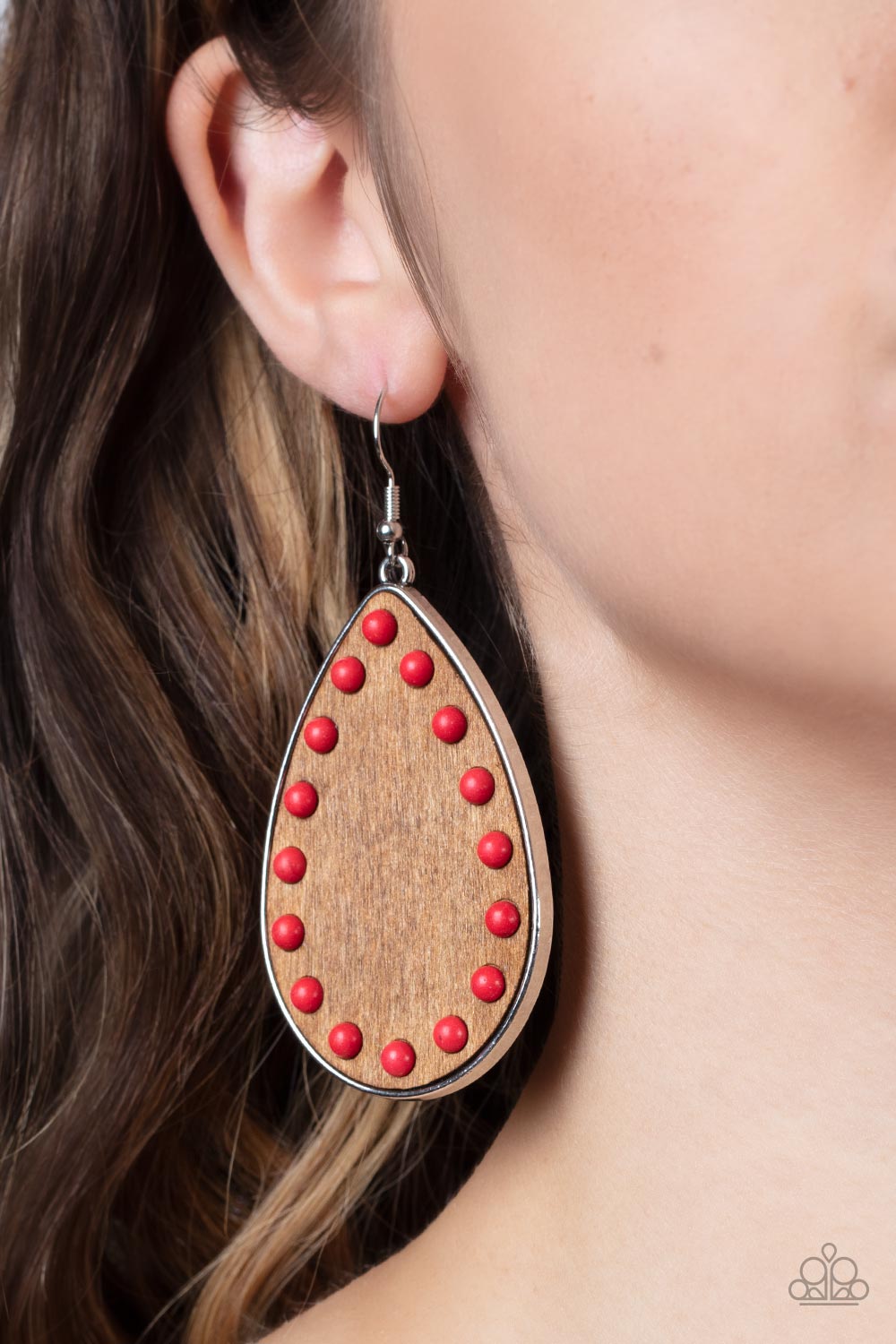 Paparazzi ♥ Rustic Refuge - Red ♥  Earrings