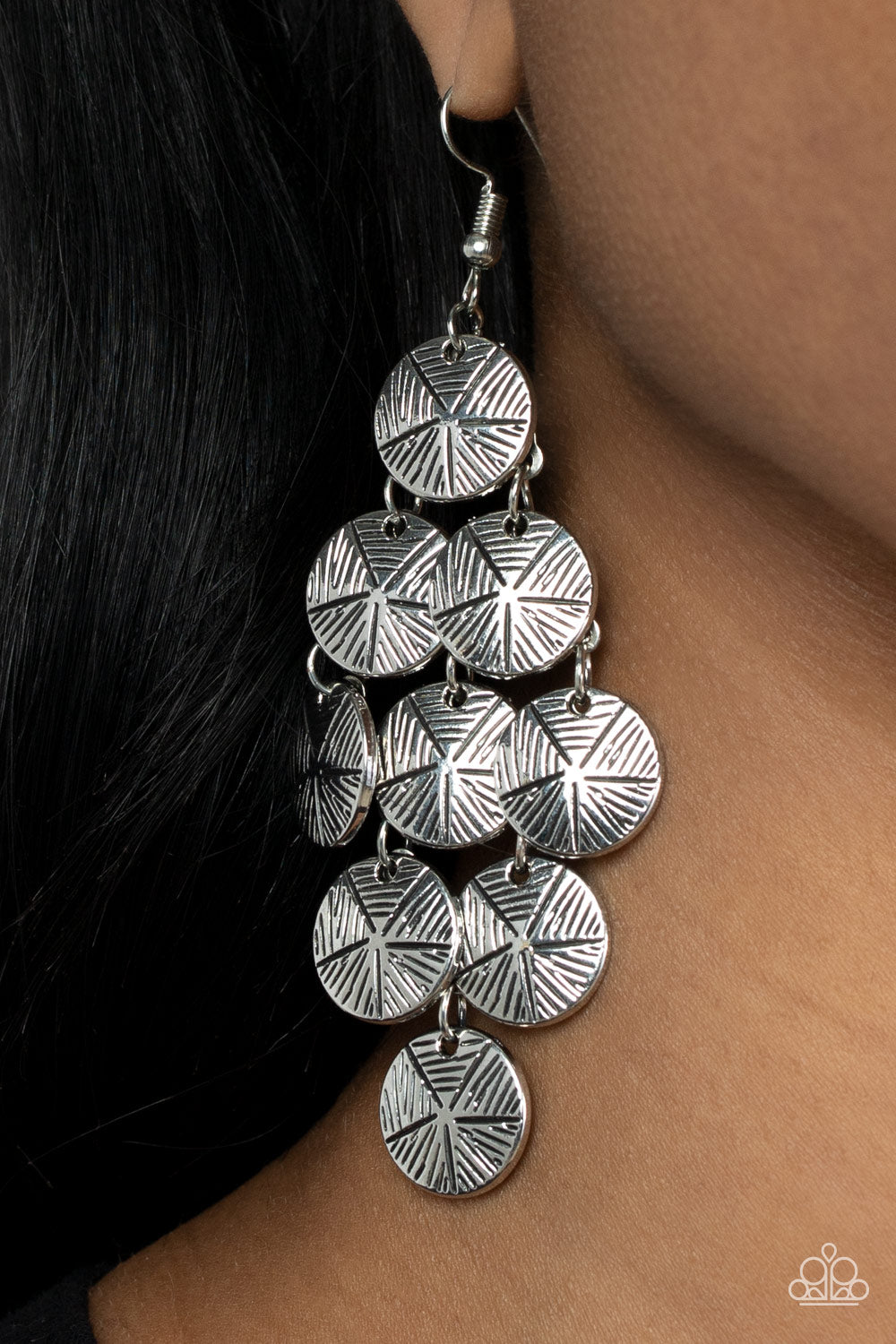 Paparazzi ♥ How CHIME Flies - Silver ♥ Earrings – LisaAbercrombie