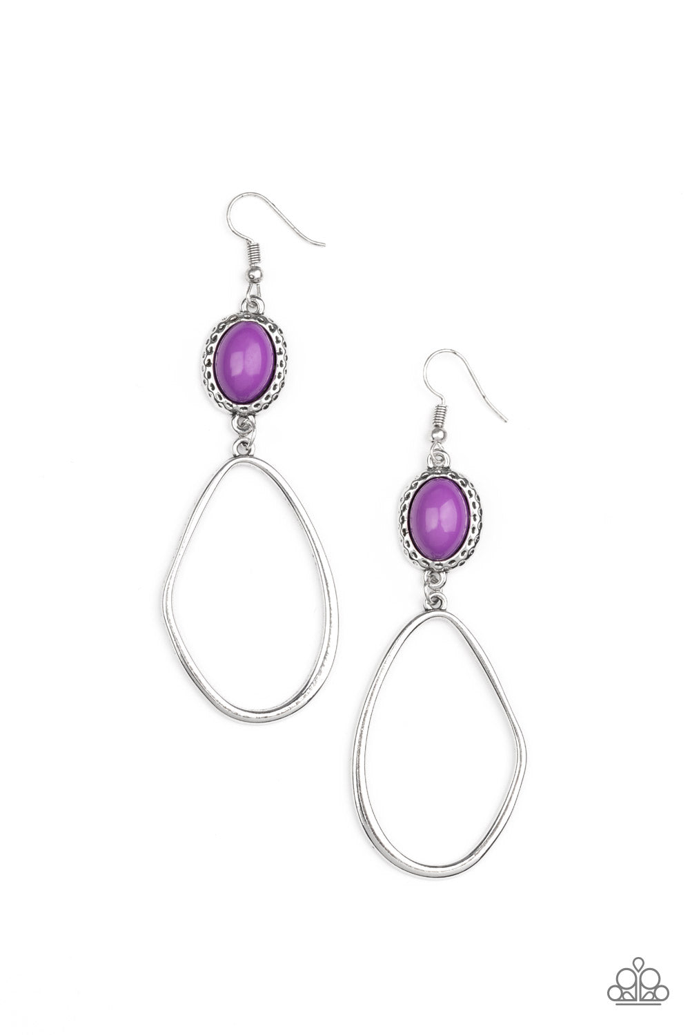 Paparazzi ♥ Adventurous Allure - Purple ♥ Earrings