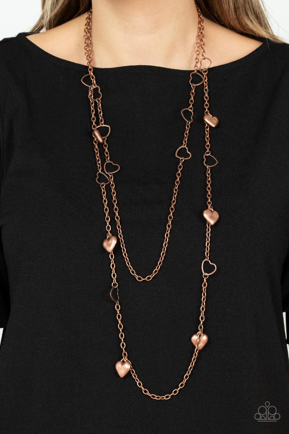 Paparazzi ♥ Chicly Cupid - Copper ♥  Necklace