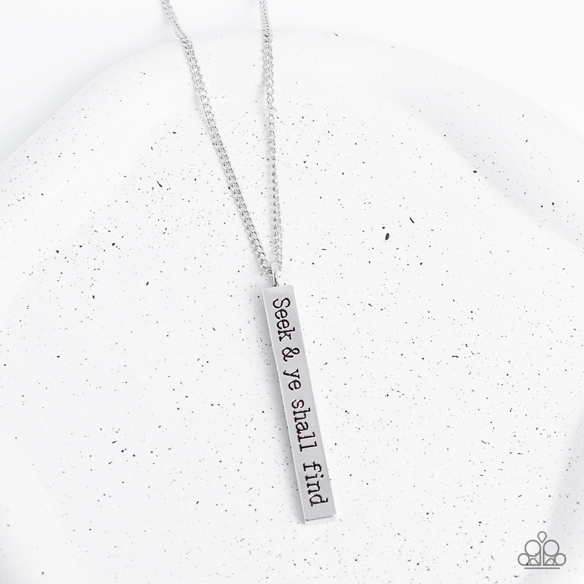 Paparazzi ♥ Matt 7:7 - Silver ♥ Necklace