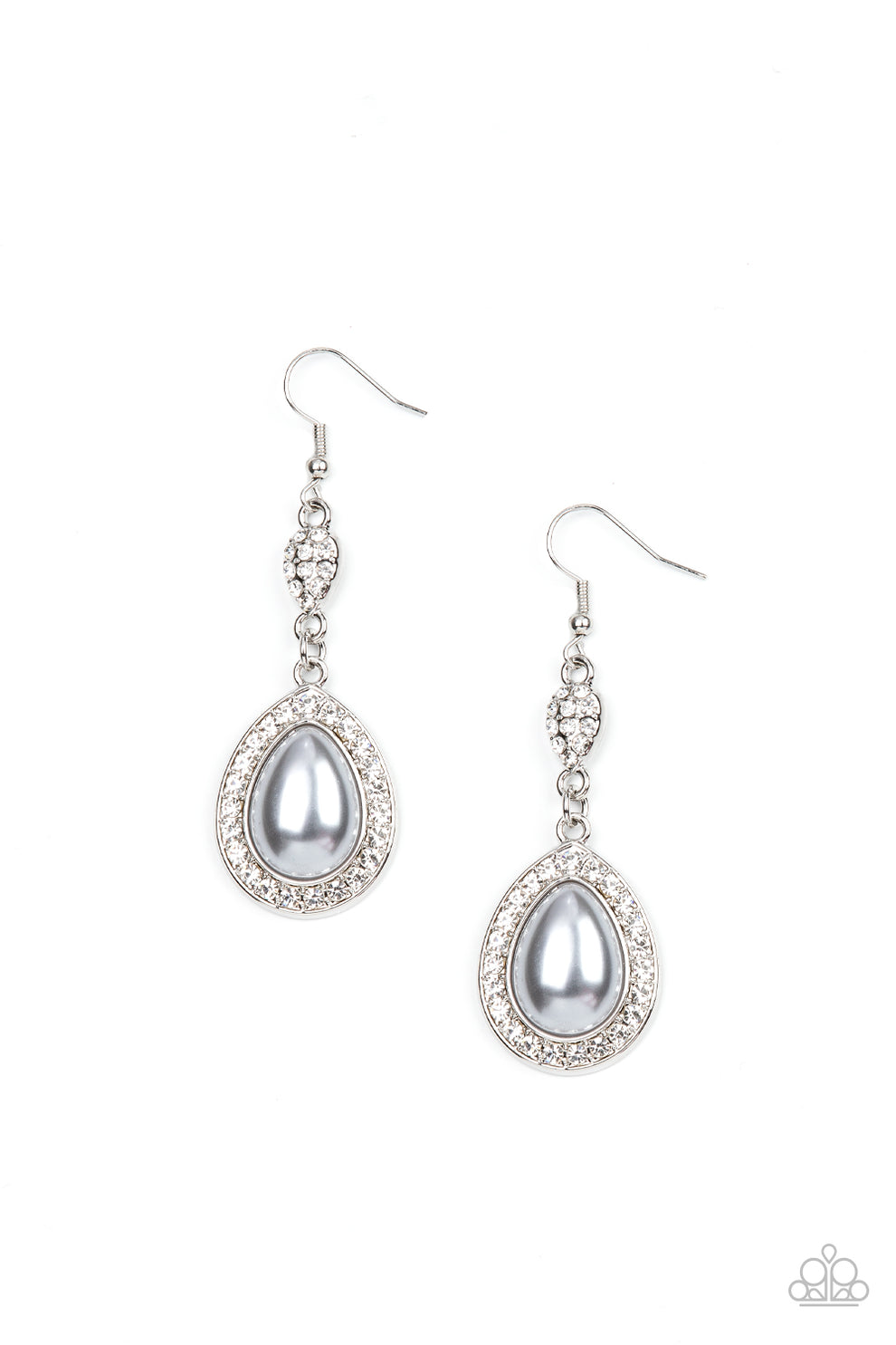 Paparazzi ♥ Elite Elegance Silver ♥ Earrings Lisaabercrombie 9409