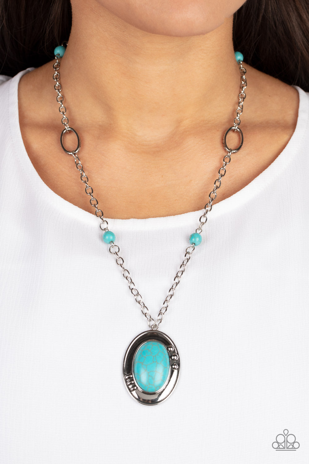 Paparazzi ♥ Mojave Meditation - Blue ♥  Necklace