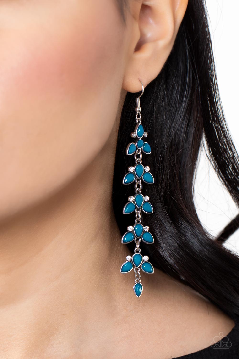 Paparazzi ♥ Fanciful Foliage - Blue ♥  Earrings