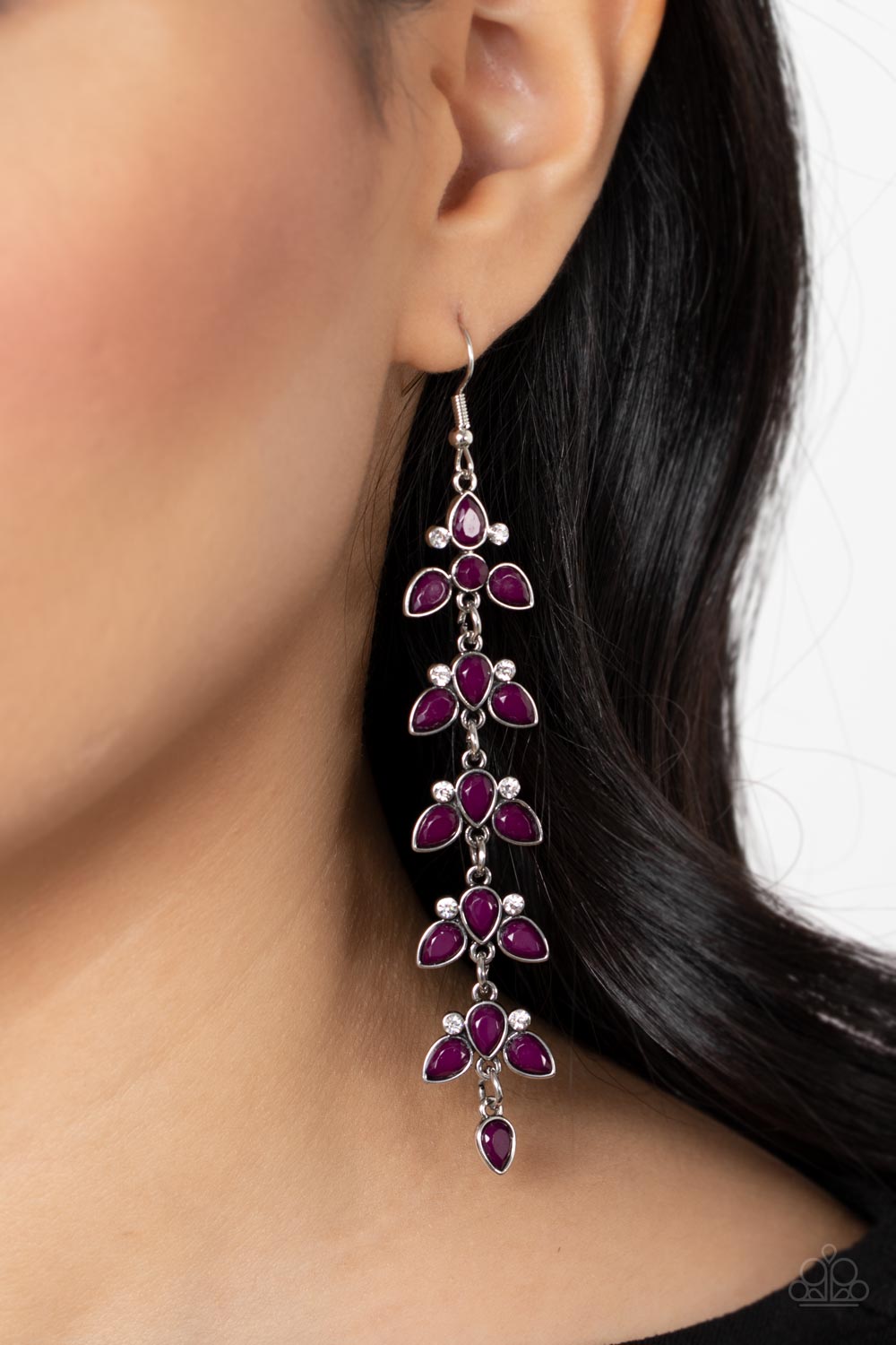 Paparazzi ♥ Fanciful Foliage - Purple ♥  Earrings