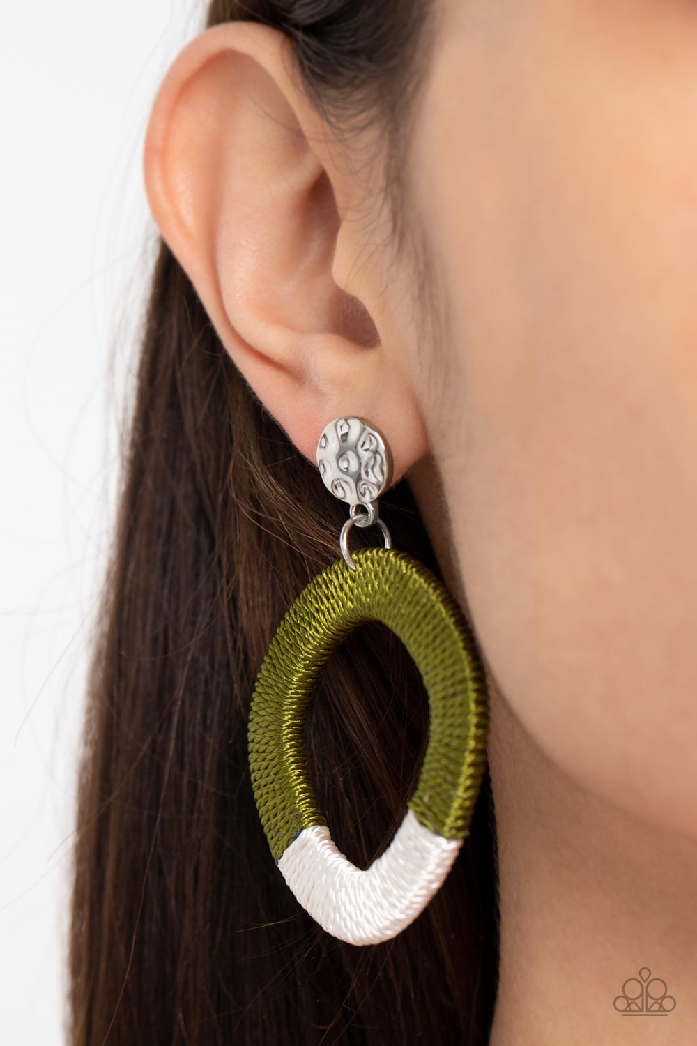 Paparazzi ♥ Thats a WRAPAROUND - Green ♥  Post Earrings