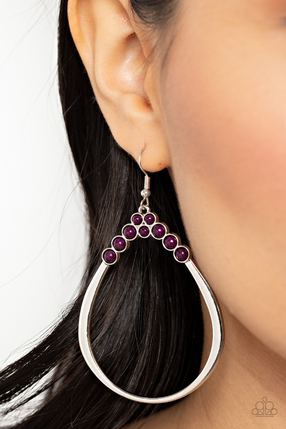 Paparazzi ♥ Festive Fervor - Purple ♥  Earrings