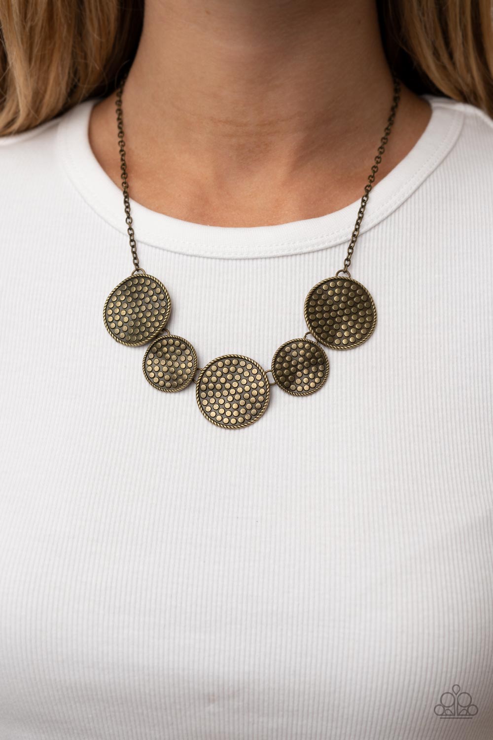 Paparazzi Self DISC overy Brass Necklace