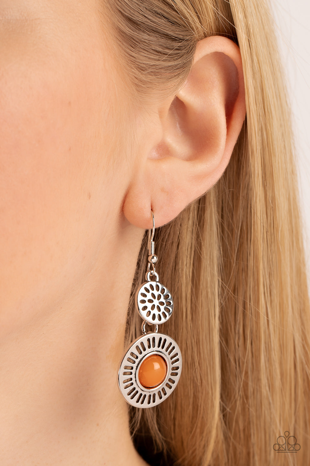 Paparazzi ♥ Ocean Orchard - Orange ♥  Earrings