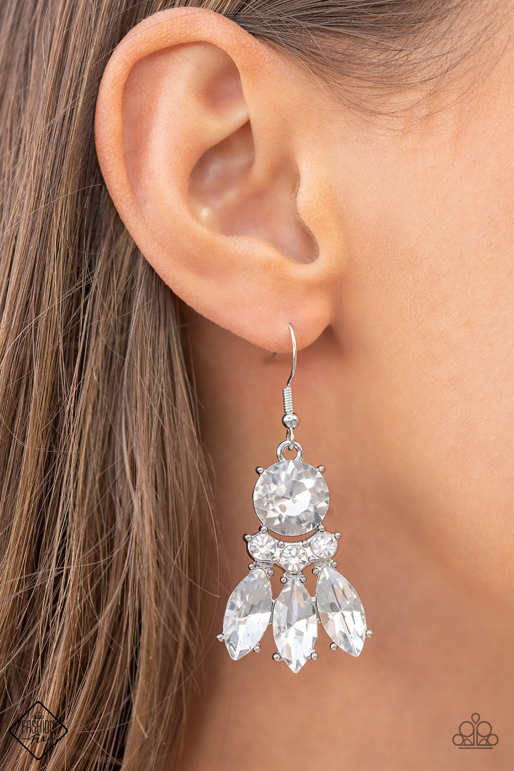 Paparazzi ♥ To Have and to SPARKLE - White ♥  Earrings