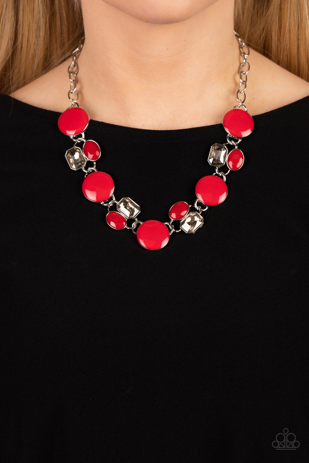 Paparazzi ♥ Dreaming in MULTICOLOR - Red ♥  Necklace