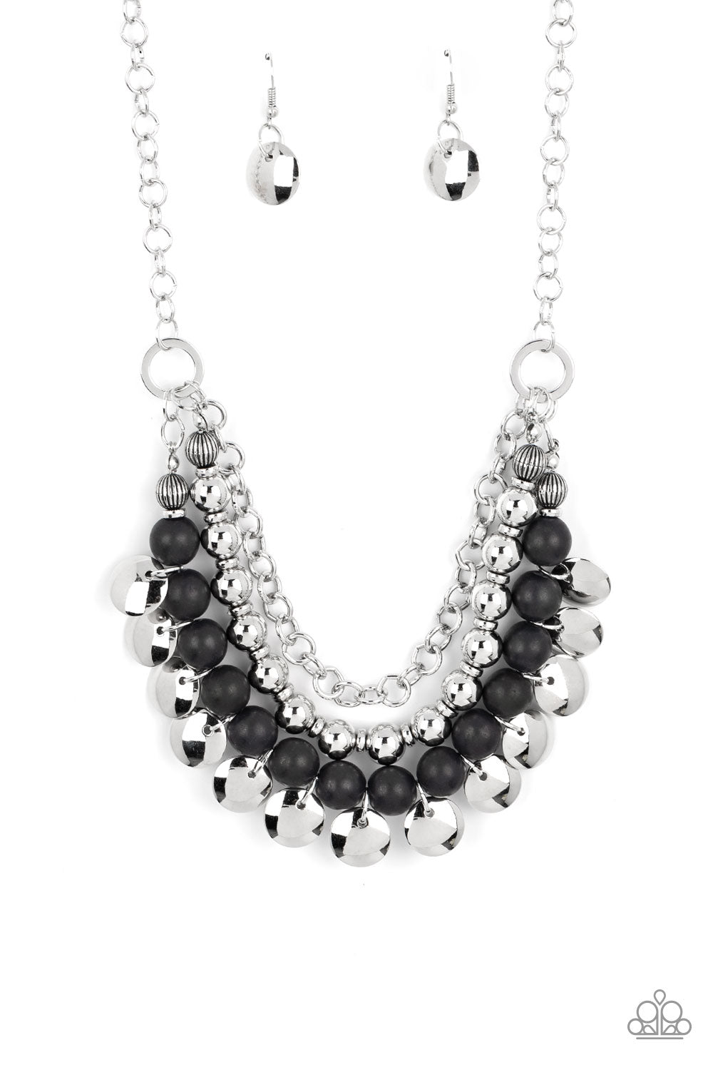Paparazzi ♥ Leave Her Wild - Black ♥ Necklace