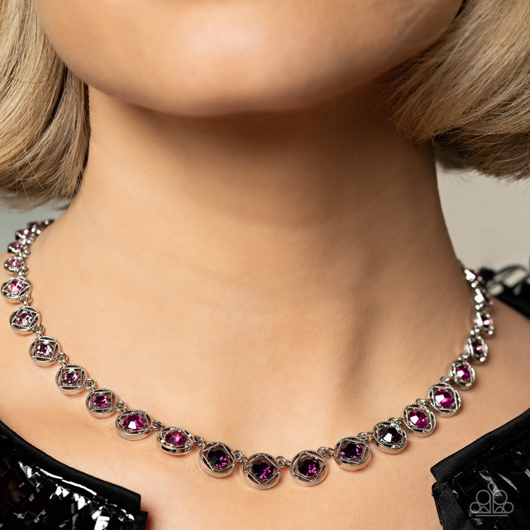 Paparazzi Kaleidoscope Charm Purple Necklace