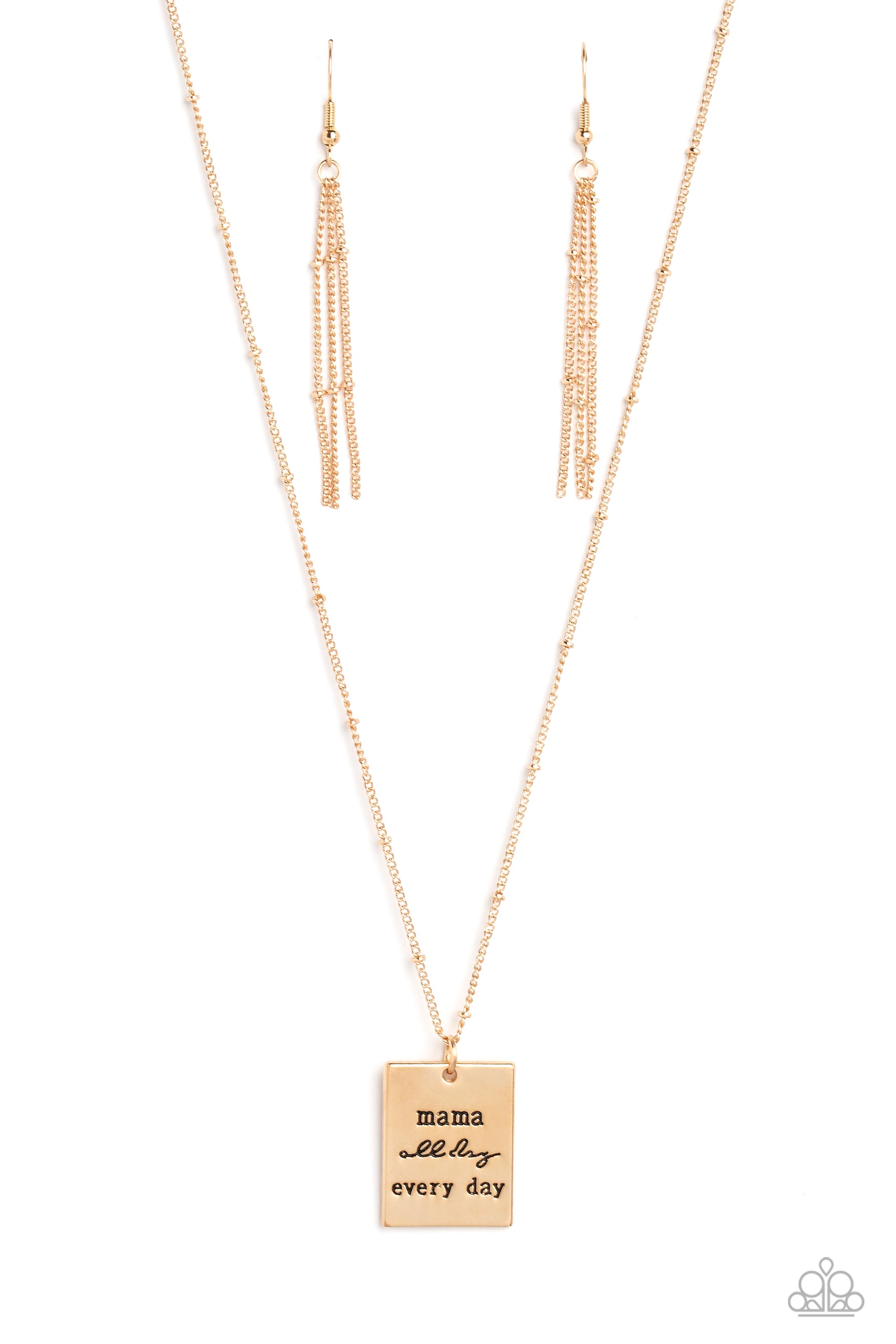 Greek mama necklace with Evil Eye in stainless steel rose gold LARO | Bijou  Box®