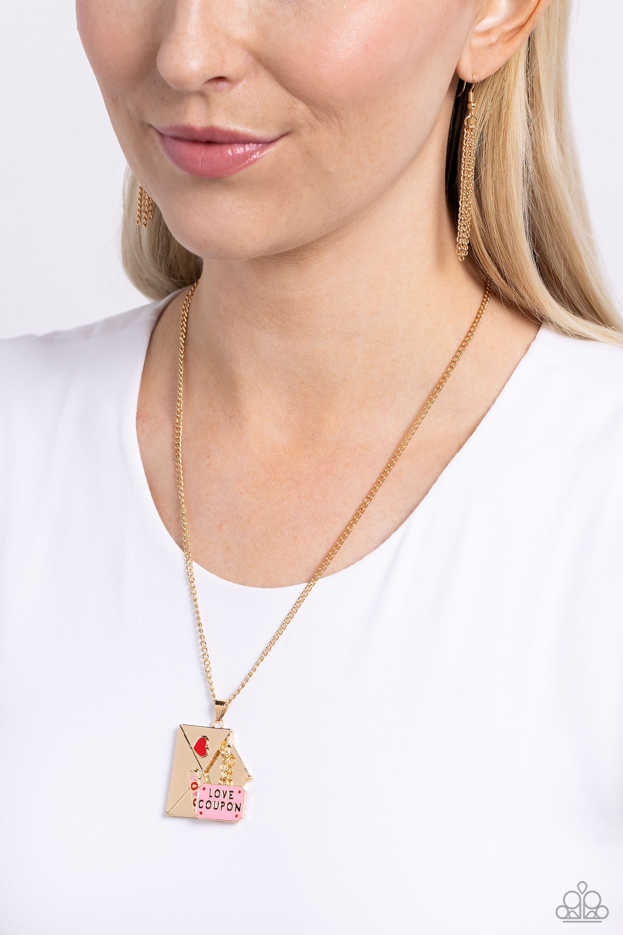 Paparazzi Love Coupon Gold Necklace