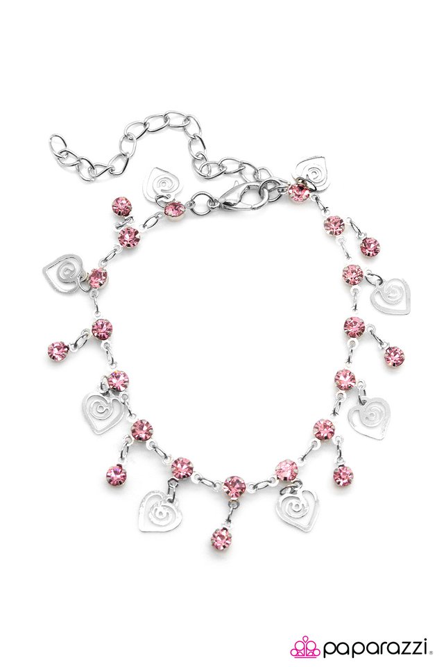 Paparazzi ♥ Be My Valentine - Pink ♥ Bracelet